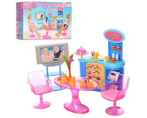 Меблі для ляльок Барбі Gloria Кафе (2918)