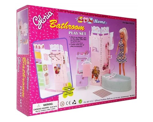 Меблі для ляльок Барбі Gloria Ванна кімната (21013)