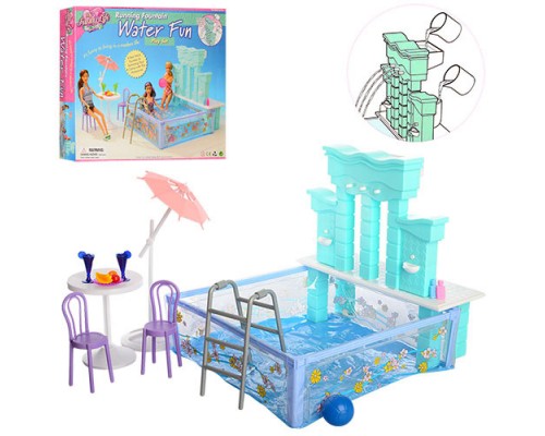 Меблі для ляльок Барбі Gloria Водні розваги Басейн (2878)