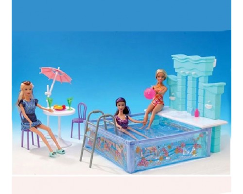 Меблі для ляльок Барбі Gloria Водні розваги Басейн (2878)