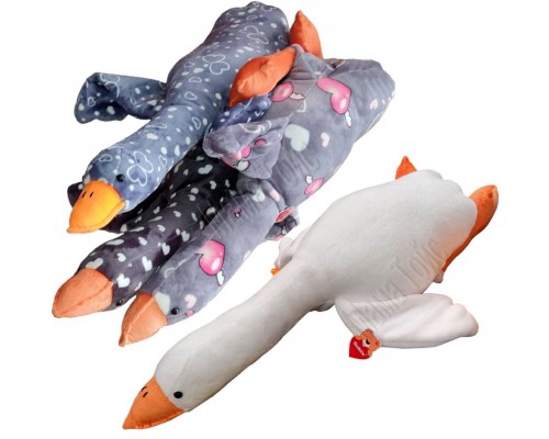 Мягкая игрушка подушка Гусь Обнимусь с пледом 1 метр (100 см)