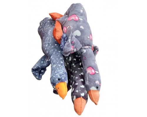 Мягкая игрушка подушка Гусь Обнимусь с пледом 1 метр (100 см)