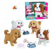 Інтерактивна м'яка іграшка собачка Ходит, з набором для догляду (1046)