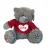 Маленький плюшевий ведмедик Тедді в светрі Серце 35 см
