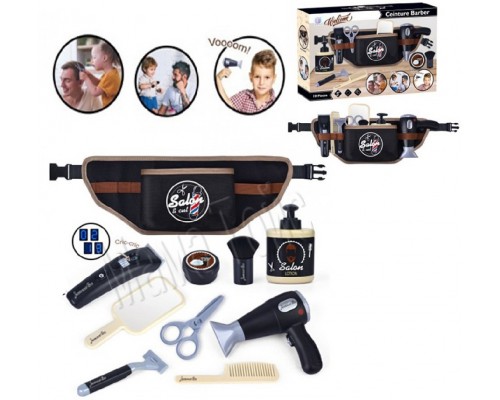 Игрушечный набор парикмахера барбера в сумке. Звук, свет (1368)