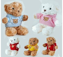 М'яка іграшка Плюшевий ведмедик в кофті худі 32 см (14087)