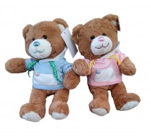 Маленький Плюшевый мишка в кофте худи 35 см