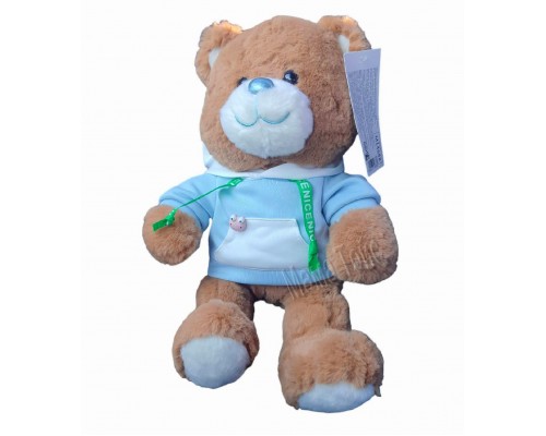 Маленький Плюшевый мишка в кофте худи 35 см