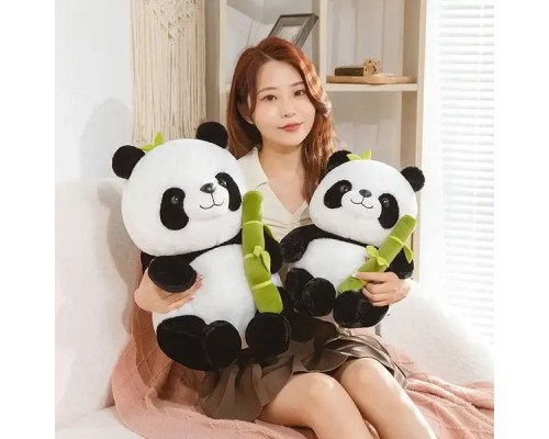 Мягкая игрушка мишка Панда с бамбуком 45 см