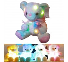 Мягкая игрушка плюшевый мишка Светится 33 см