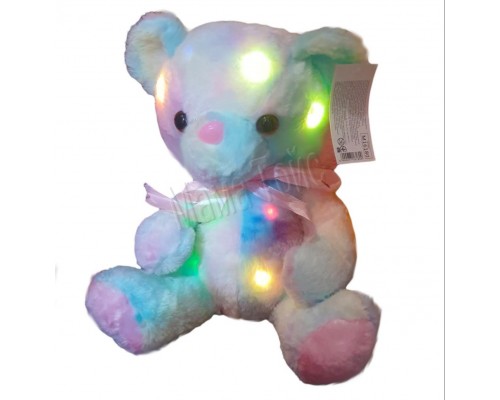 Мягкая игрушка плюшевый мишка Светится 33 см