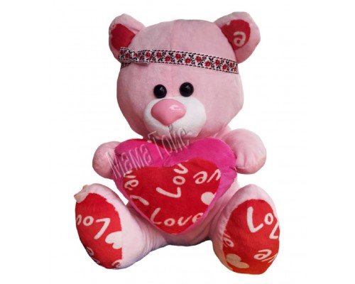 М'яка іграшка ведмедик із Серцем 35 см