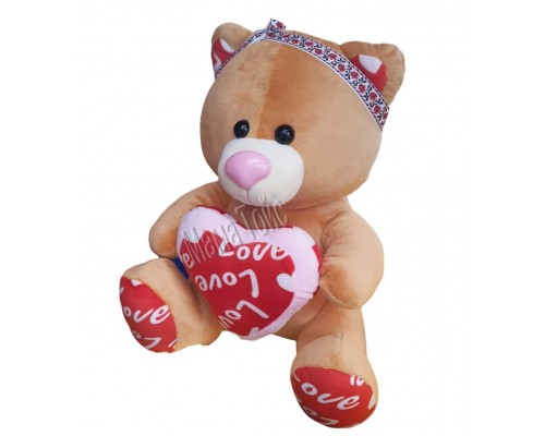М'яка іграшка ведмедик із Серцем 35 см