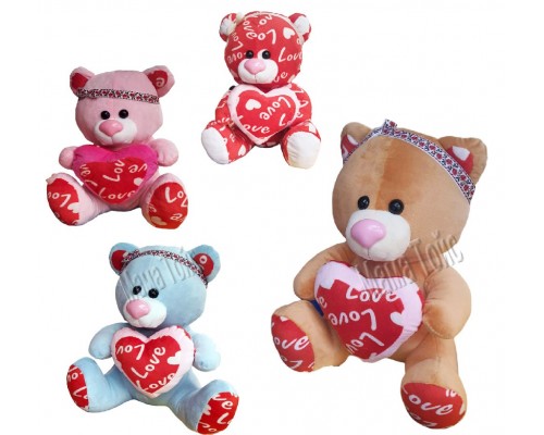 М'яка іграшка ведмедик із Серцем 35 см
