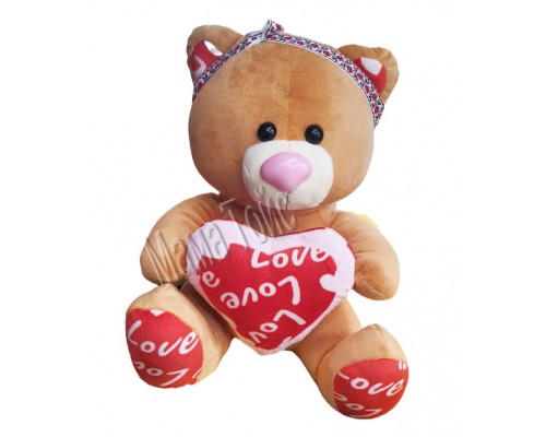 М'яка іграшка ведмедик із Серцем 35 см