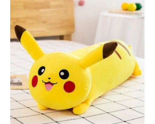 Мягкая игрушка подушка Батон Покемон Пикачу 60 см