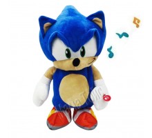 Мягкая игрушка ежик Супер Соник на батарейках Sonic Ходит, музыка 37 см