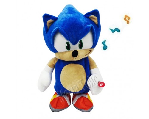 М'яка іграшка їжачок Супер Сонік на батарейках Sonic Ходить, музика 37 см