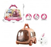 М'яка іграшка на батарейках Кролик у перенесенні (6800)