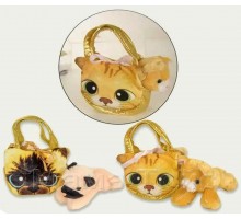 М'яка іграшка Кішечка в сумці 2 види, 18 см (17054)