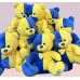 Мягкая игрушка Мишка флаг Украина (желто синий) Велюр 50 см