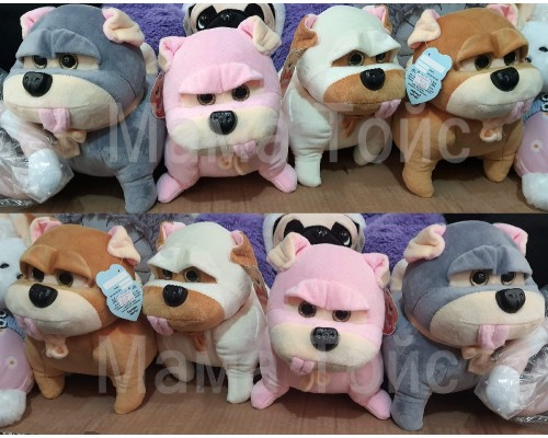 Мягкая игрушка Плюшевая собака Мопс (Тайная жизнь домашних животных) 25 см