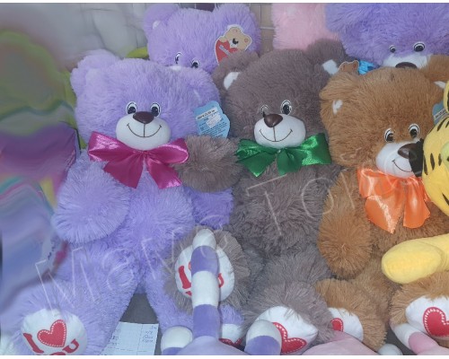 М'яка іграшка Плюшевий Ведмедик 55 см Ден (міх травка)