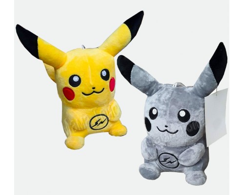 Мягкая игрушка Покемон Пикачу 22 см Серый (14740)
