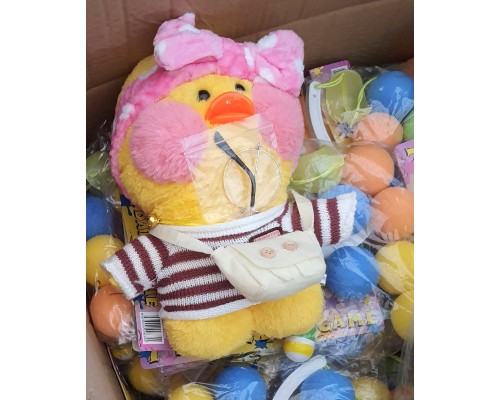 М'яка іграшка Качка Лалафанфан з окулярами LaLaFanFan Duc 30 см