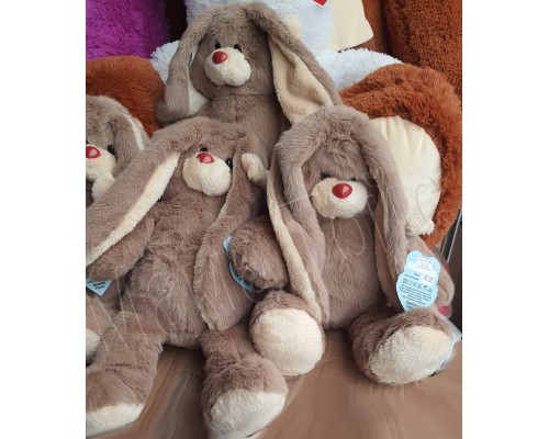 М'яка іграшка Заєць з довгими вухами 40 см