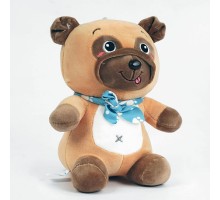 М'яка іграшка плюшевий песик Мопс 22 см (14786)