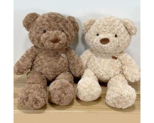 Мягкая игрушка плюшевый мишка кудрявый мех (Роза) 45 см (14729)