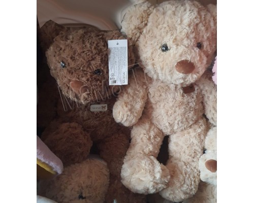 Мягкая игрушка плюшевый мишка кудрявый мех (Роза) 45 см (14729)