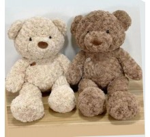 М'яка іграшка плюшевий ведмедик кучеряве хутро (Роза) 45 см (14729)