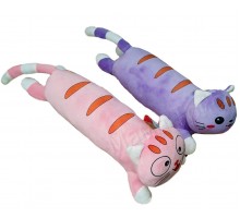 М'яка іграшка подушка кіт Батон Рожевий та Фіолетовий 50 см 2 види