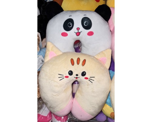 Мягкая игрушка подушка подголовник 4 вида