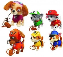 М'яка іграшка собака з пультом повідцем. Щенячий патруль. Ходить, гавкає, співає 24 см (37777)