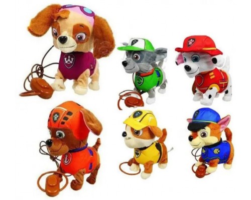 Мягкая игрушка собака с пультом поводком Щенячий патруль. Ходит, гавкает, поет 24 см (37777)