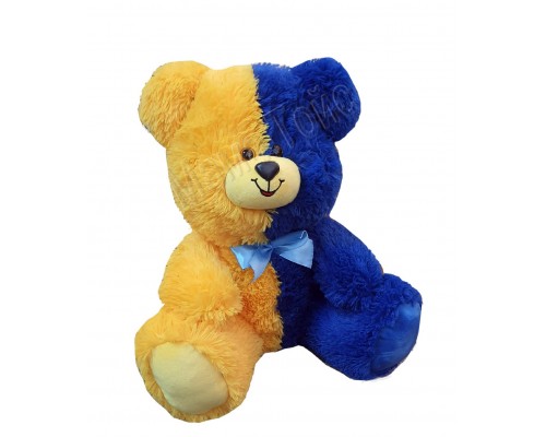 Плюшевый Мишка флаг Украина (желто синий) сидячий 50 см