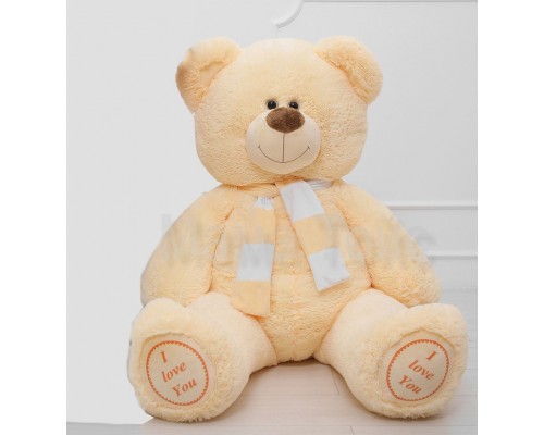 Плюшевий Ведмедик з шарфом Тоша 140 см (1,4 метри)