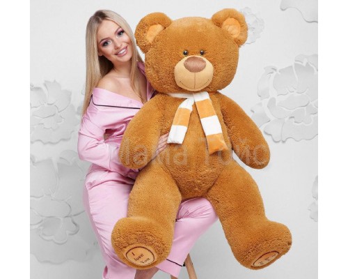 Плюшевий Ведмедик з шарфом Тоша 140 см (1,4 метри)