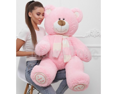 Плюшевий Ведмедик з шарфом Тоша 140 см (1,4 метри)