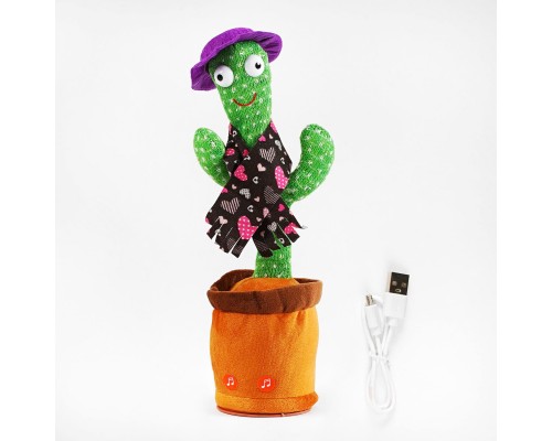 Танцующий кактус Повторюшка в шляпе