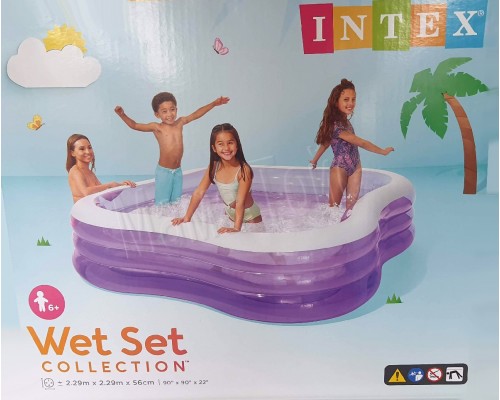 Надувний басейн 57495 INTEX 229-229-56 см Акварена Інтекс