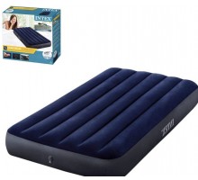 Надувной Одноместный Матрас 99 см Intex Велюр Синий 64757 