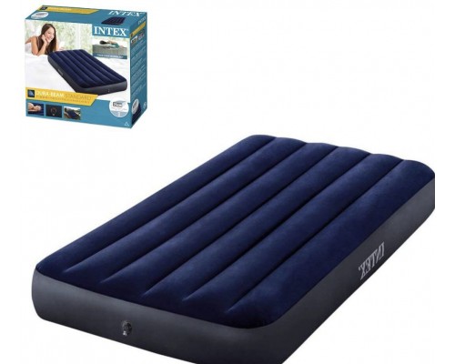Надувной Одноместный Матрас 99 см Intex Велюр Синий 64757