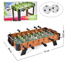 Настольный футбол на штангах на ножках деревянный, поле 65-36 см (1081)