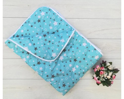 Зимнее детское одеяло овечья шерсть - бязь