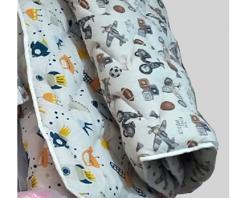 Зимнее детское одеяло овечья шерсть - бязь