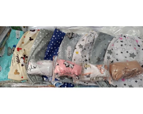 Простынь в детскую кроватку на резинке. Хлопок 100 %